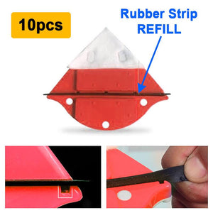 Window Cleaning Rubber Strip (10pcs)