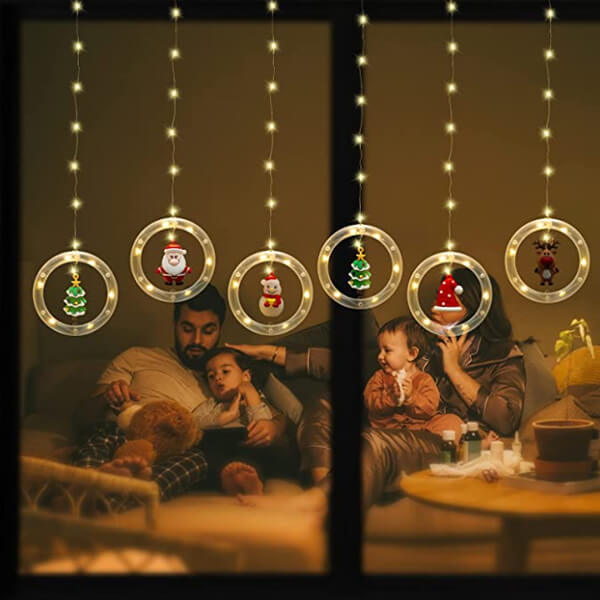 Magical Christmas Decor Ring Lights