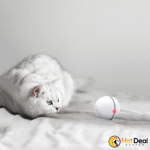 USB Rechargeable Cat Interactive Laser Magic Ball Toy with LED Laser Light Electric Rolling Ball Funny Toy Keep Your Pet Busy