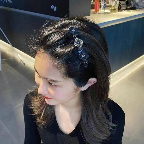 🔥LAST DAY 68% OFF🔥Sparkling Crystal Stone Braided Hair Clips