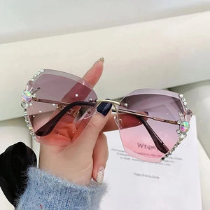 Diamond Women Sunglasses For Summer Beach