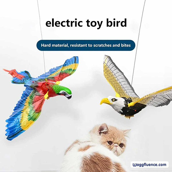 Bird Simulation Interactive Hanging Parrot/Eagle Flying Toy for Cats (HOT PRODUCT | LOW STOCK)