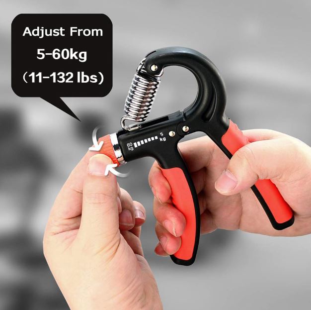 5-60Kg Gym Fitness Hand Grip Men Adjustable Finger Heavy Exerciser Strength for Muscle Recovery Hand Gripper Trainer Stress Relief Reliever
