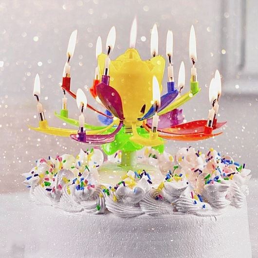 Magic Flower Birthday Candle