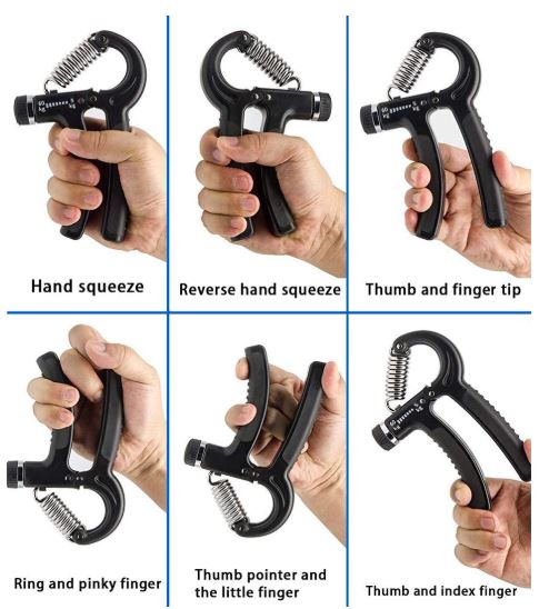 5-60Kg Gym Fitness Hand Grip Men Adjustable Finger Heavy Exerciser Strength for Muscle Recovery Hand Gripper Trainer