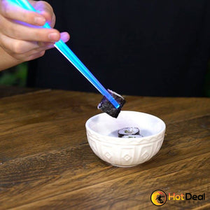 LED Lightsaber Ultrasaber Chopsticks Light Up Durable Lightweight Portable BPA Free and Food Safe Tableware Creative Dining Kitchen 