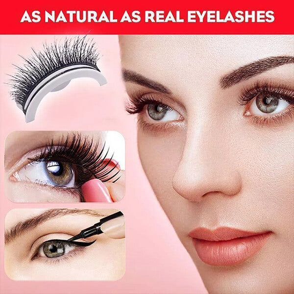Natural Reusable Self-Adhesive Eyelashes