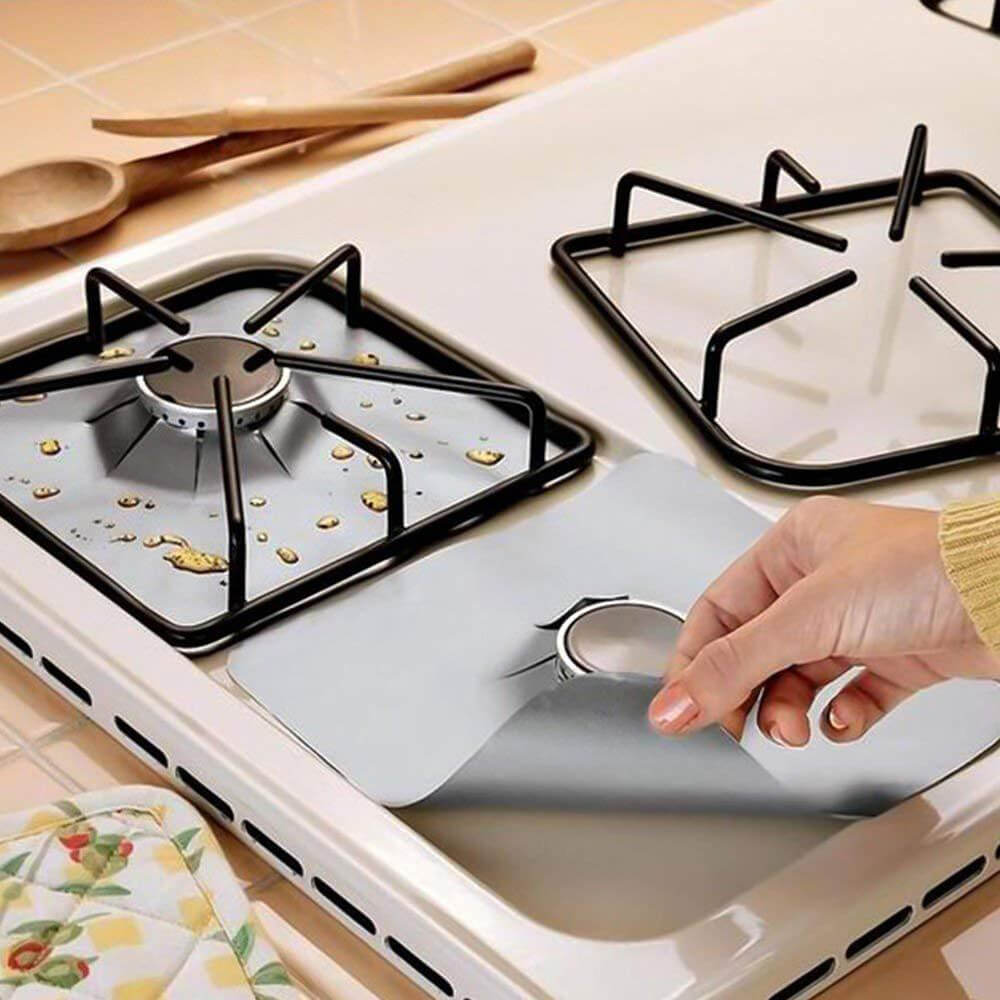 Gas Stove Protector Non Stick Cooker Cover Liner Clean Mat Kitchen Gas Stove Stovetop Protector Kitchen Accessories