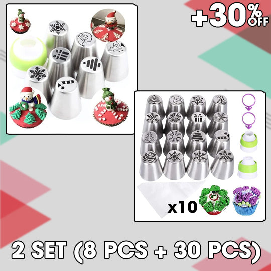 (🌲Holiday Sale- 49% OFF🌲) Christmas Cake Nozzle Set
